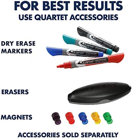 Quartet Whiteboard, Dry Erase Board, Magnetic, 17" x 23", White Boa...