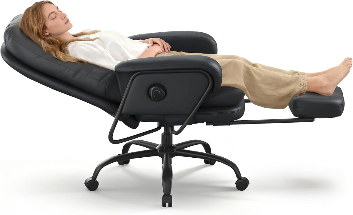 FLEXISPOT Multi-Task Ergonomic Office Chair with Footrest, Black, HC4