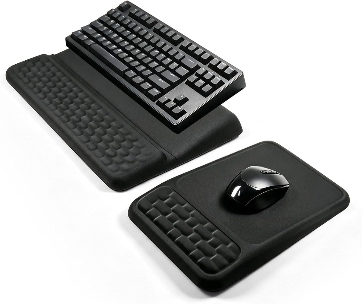 Computer Keyboard Stand with Wrist Rest and Mouse Pad Wrist Support