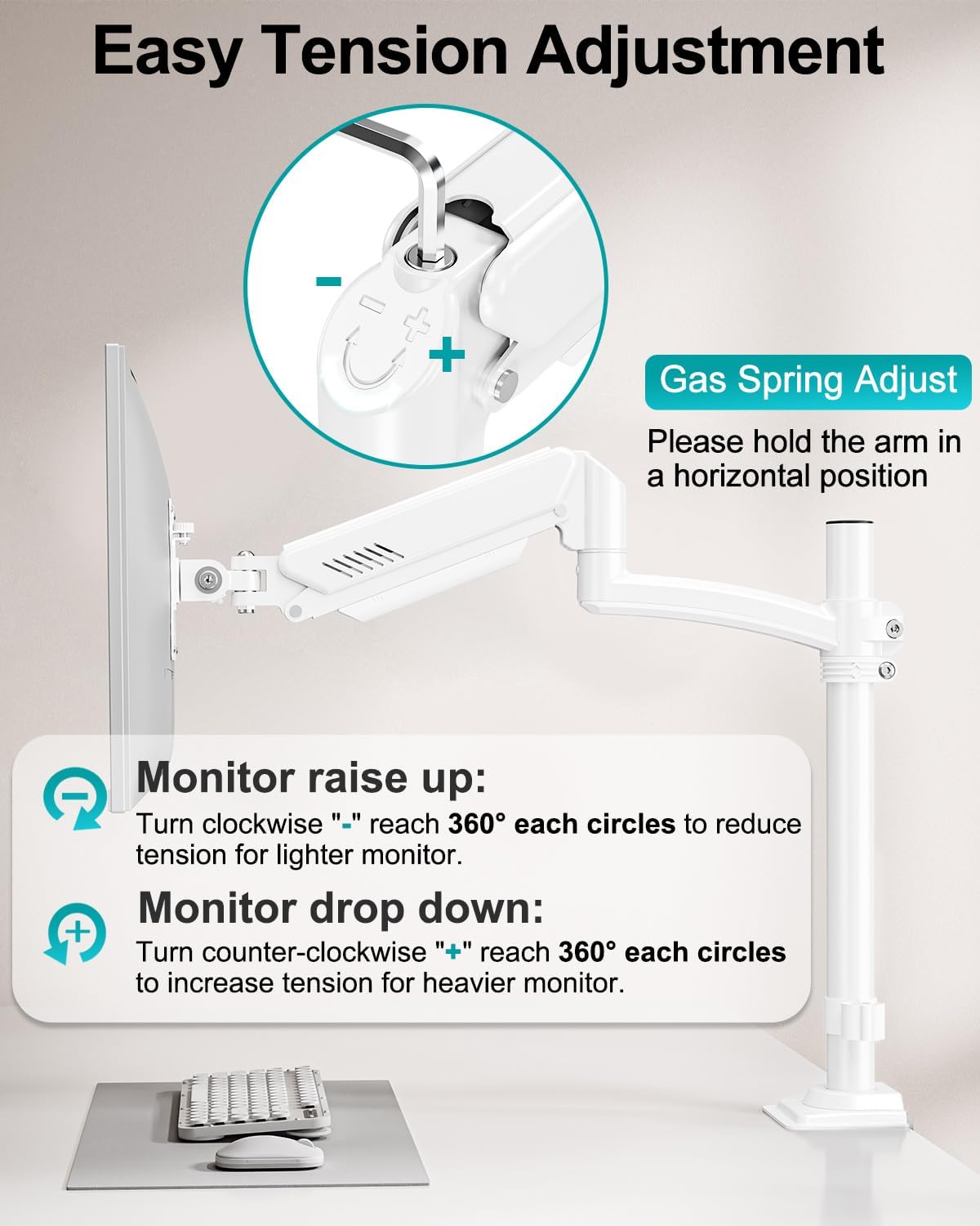 Dual Monitor Stand for 2 Screens up to 32 inch, Vertical Stacked Dual Monitor...