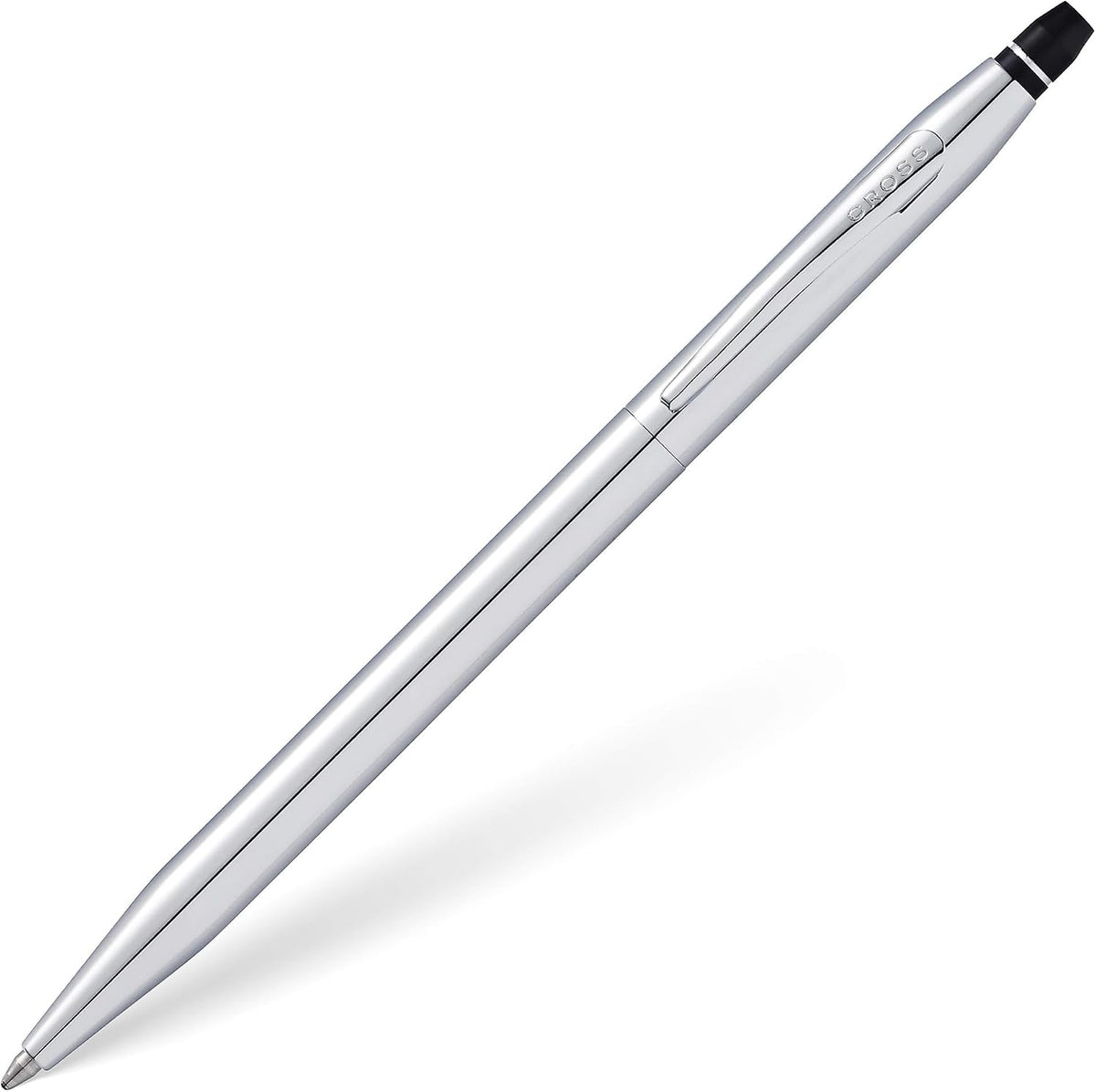 Cross Click Chrome Ballpoint Pen, Medium Point, Black Ink
