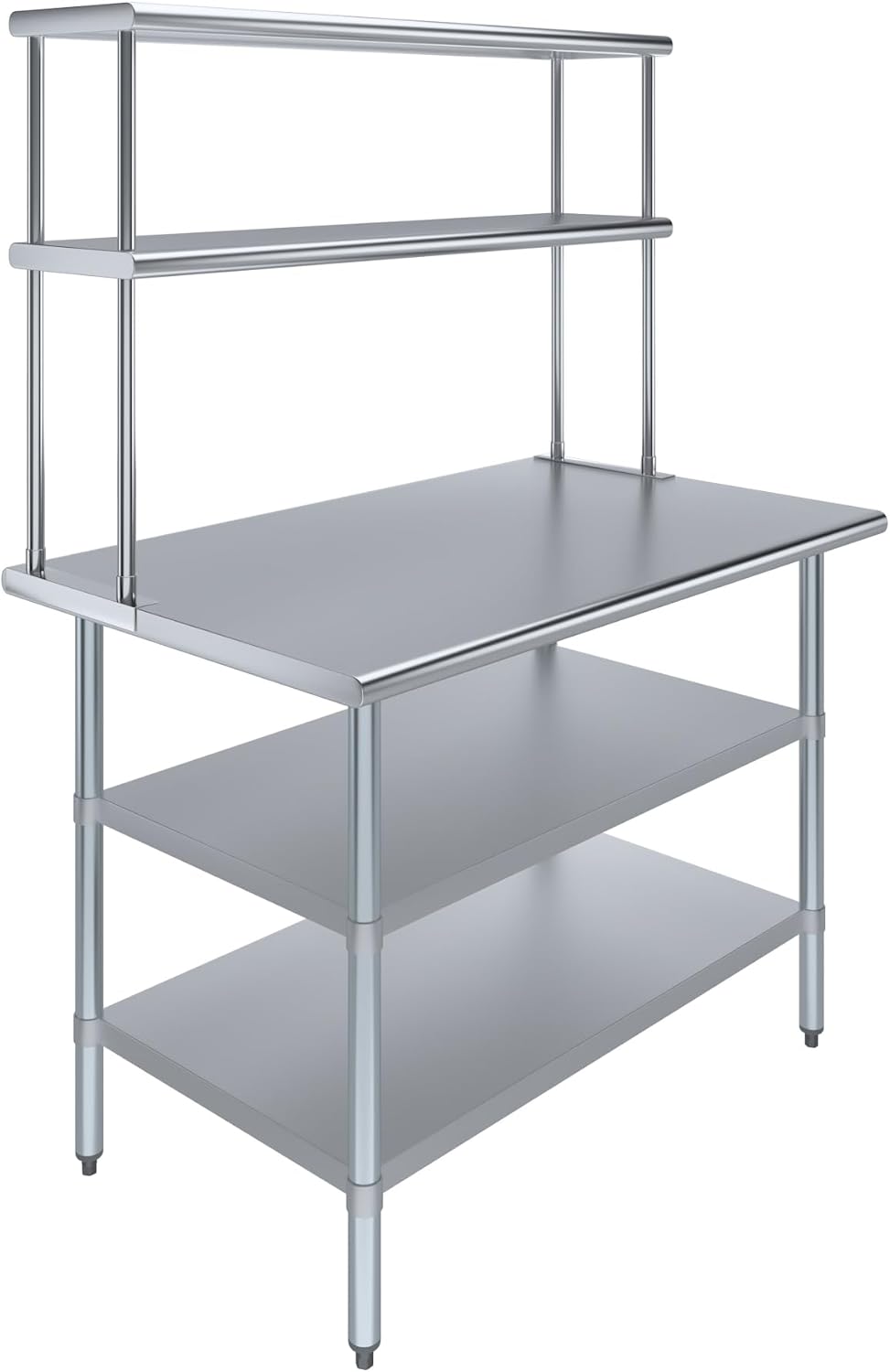 Amgood Stainless Steel Work Table with 2 Shelves | 30" x 48" Table ...