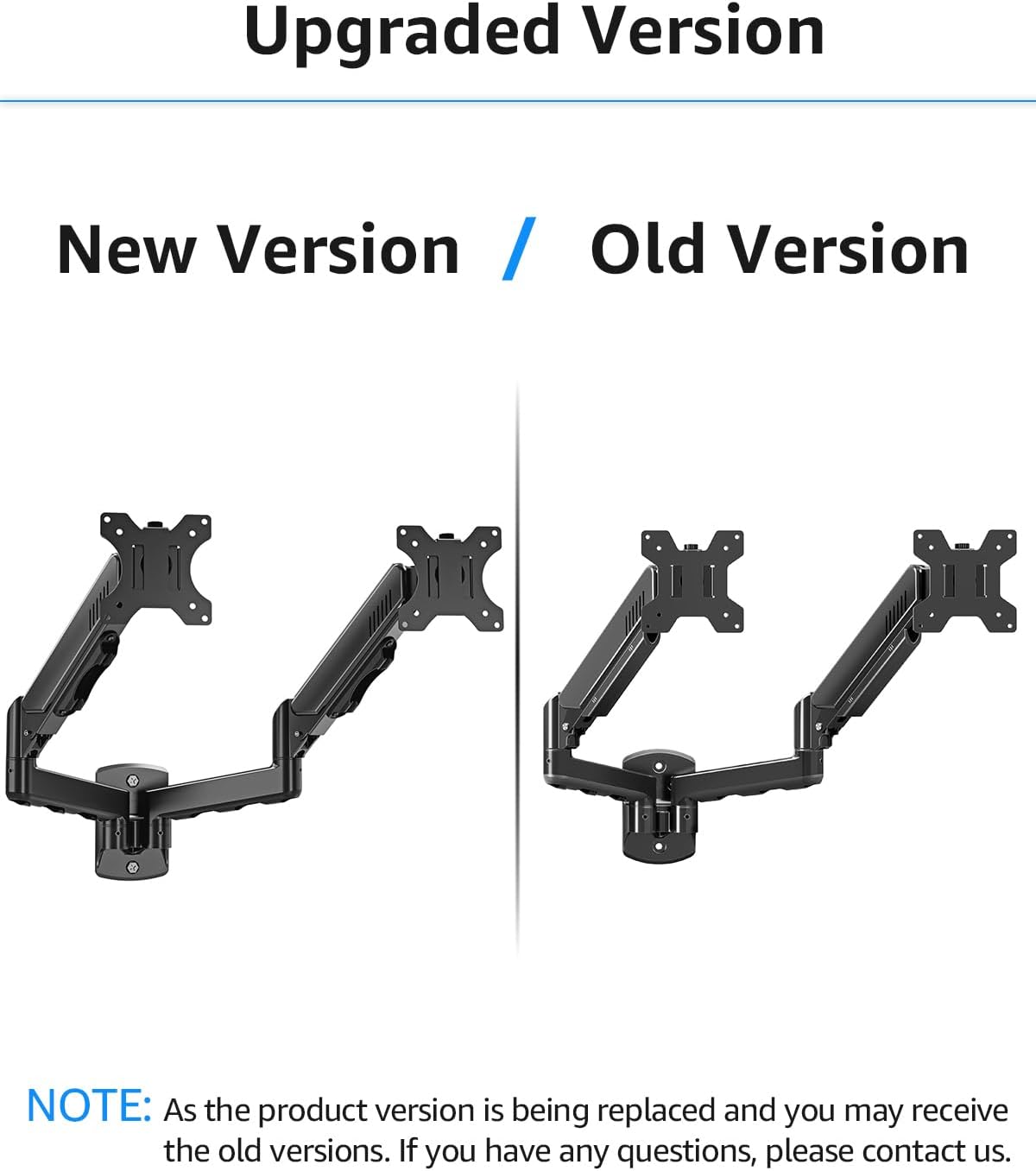 MOUNTUP Dual Monitor Wall Mount for 2 Max 32 Inch Computer Screen, Fully Adju...