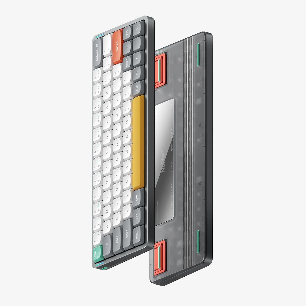 nuphy Air60 V2 Portable Wireless Keyboard 60% Low Profile Mechanical Keyboard...
