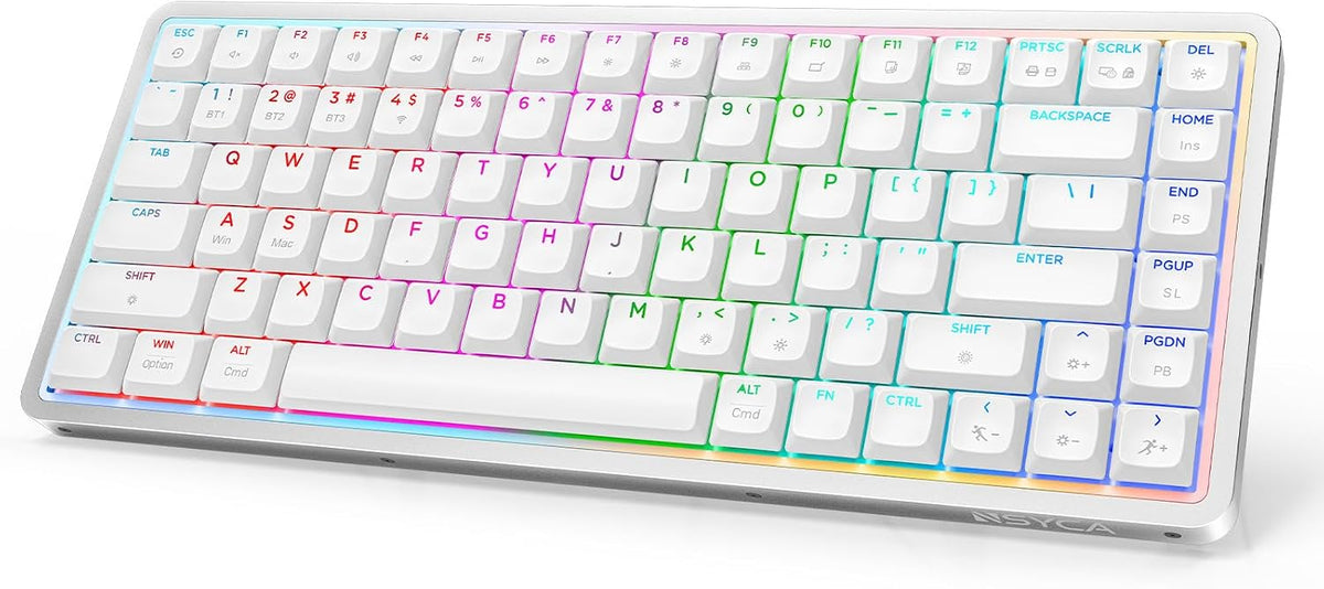 Air75 Low Profile Mechanical Keyboard Wireless, 75% Aluminum Frame, Hot Swapp...