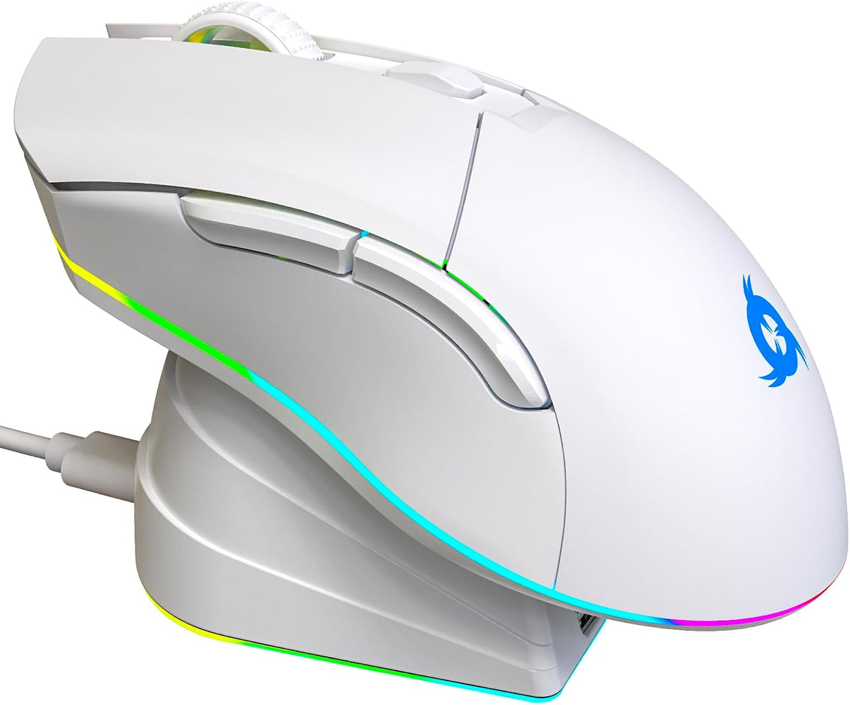 KLIM Blaze Pro Wireless Gaming Mouse, with Charging Dock RGB, Rechargeable