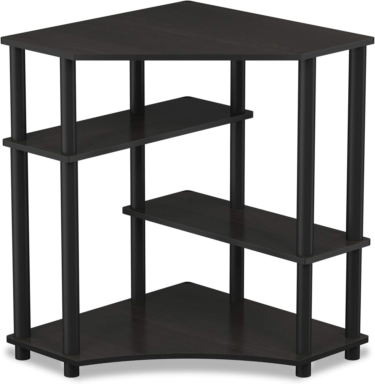 Furinno Turn-N-Tube Toolless Corner Baker Racks, Gaming Desk, Espresso