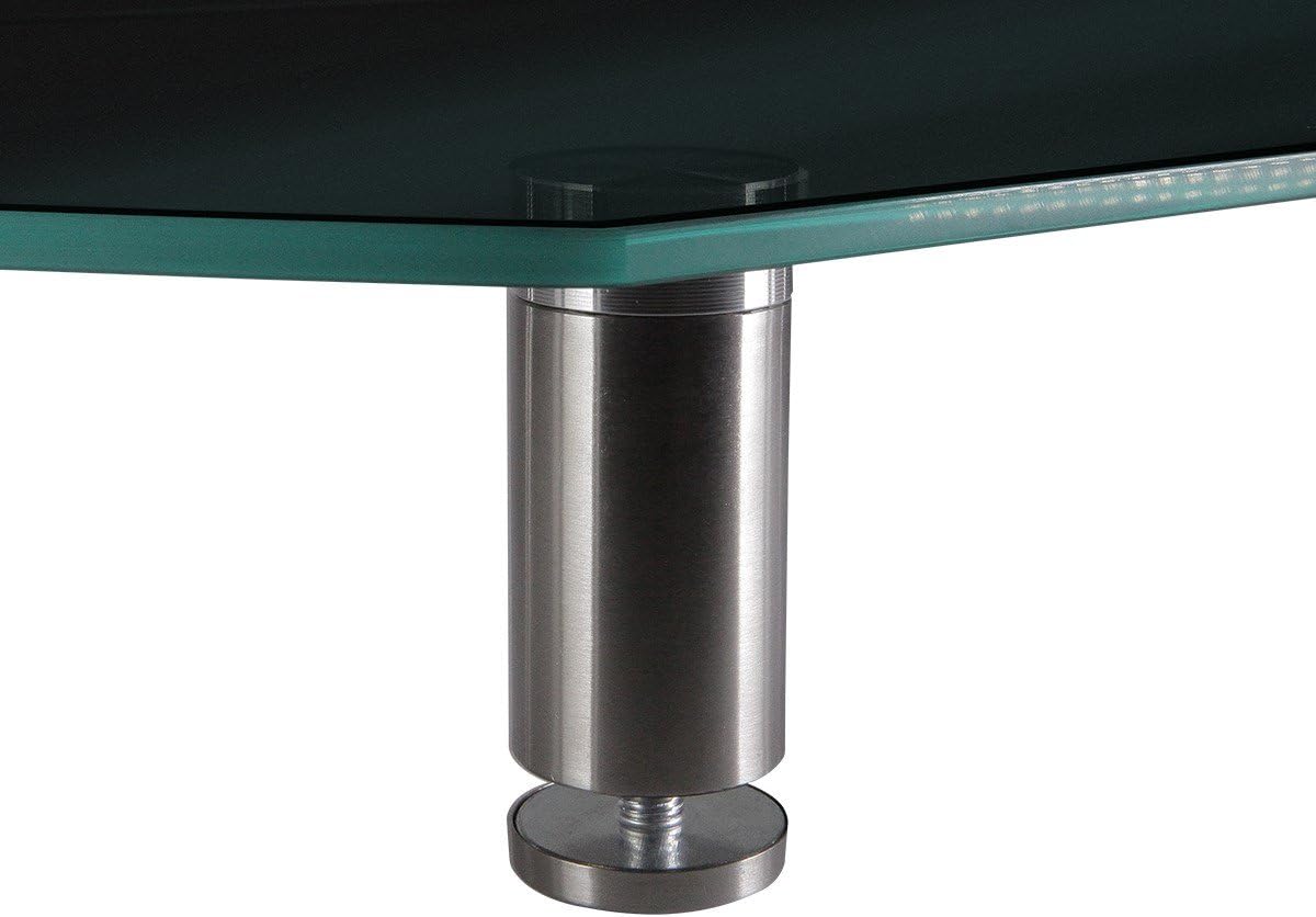 Monoprice Medium Multimedia Desktop Stand, Black Glass (27.6" x 12.2&quo...