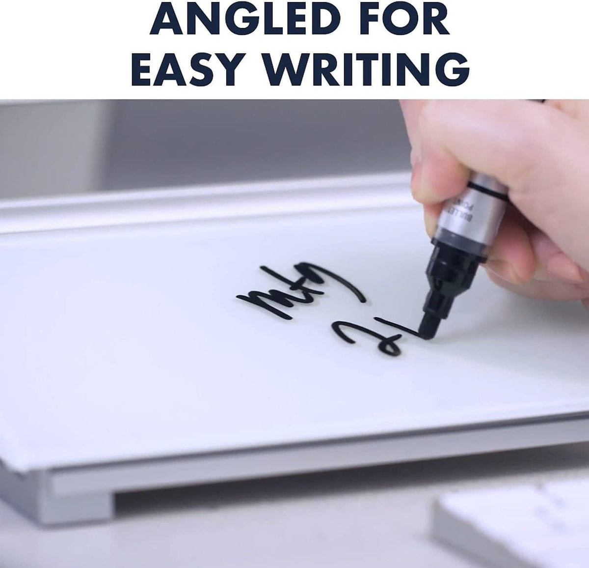Quartet Glass Dry Erase White Board, Desktop Computer Pad for Notetaking, 18&...