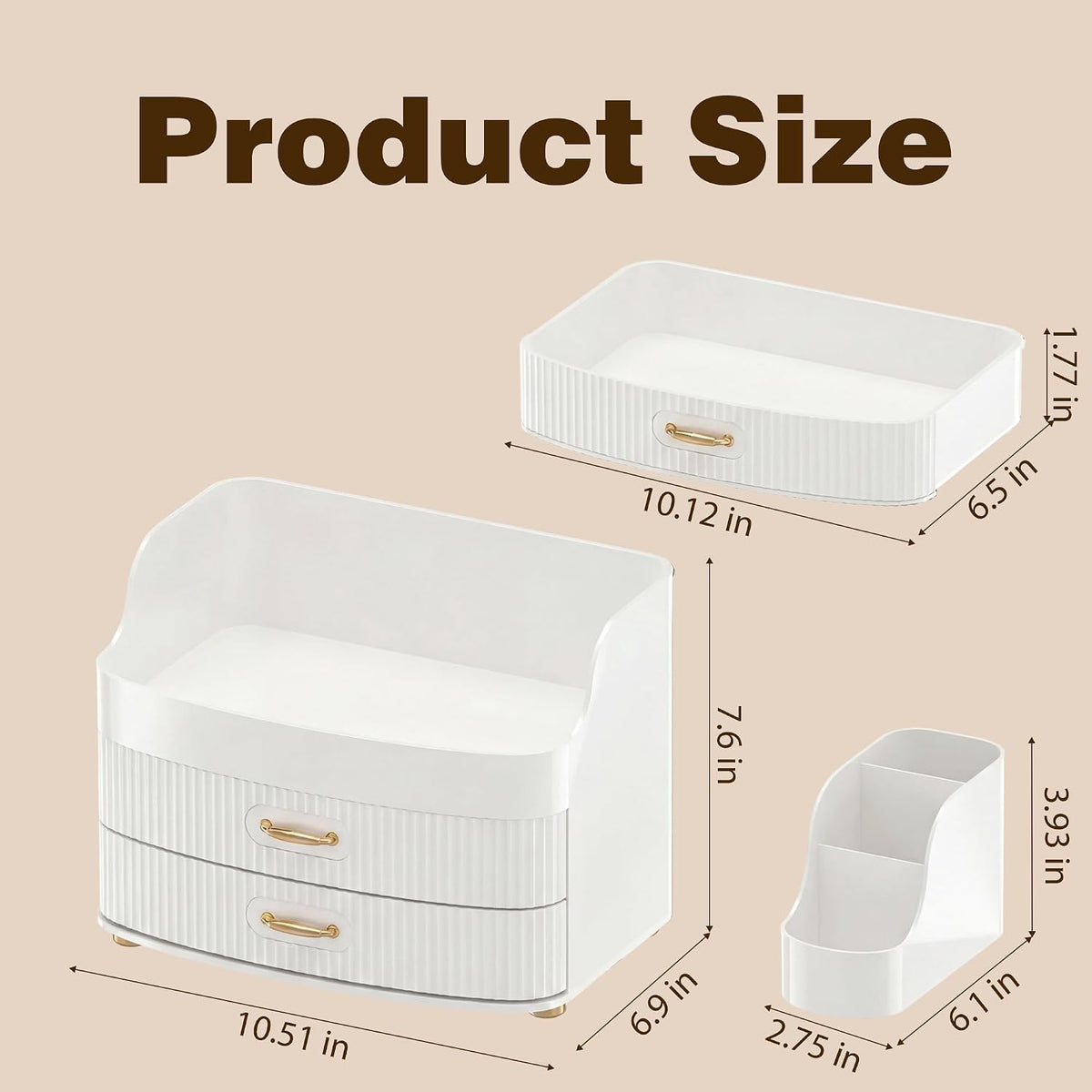 Makeup Organizer for Countertop Vanity Skincare Storage for Perfume Lipstick ...