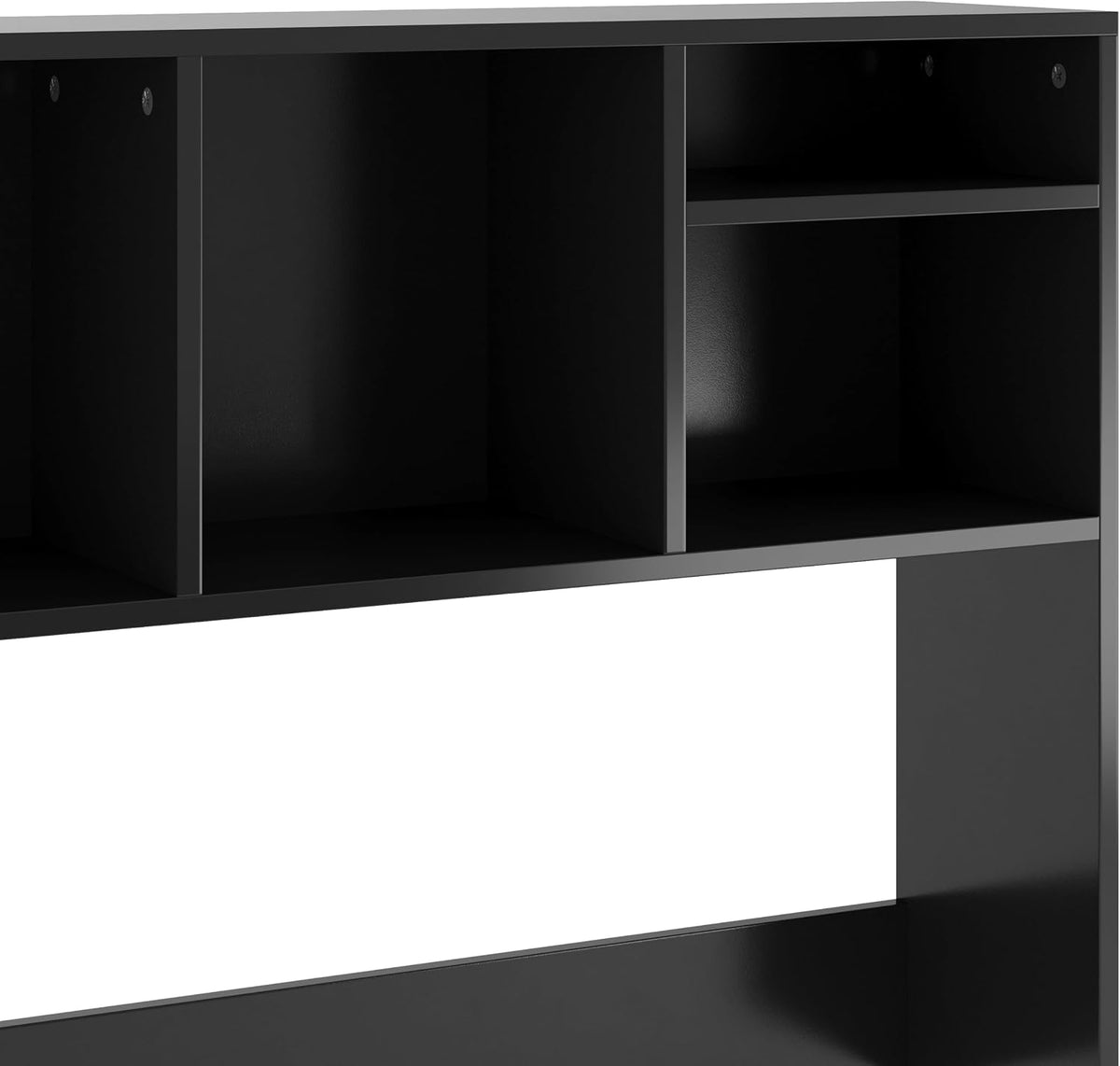 Flash Furniture Desktop Bookshelf with Multiple Cubbies, Black