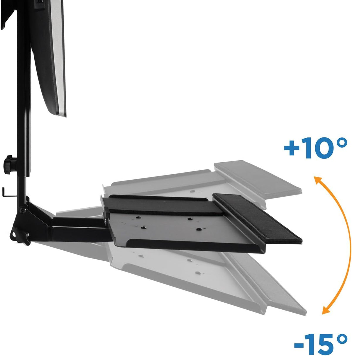 Mount-It! Monitor and Keyboard Wall Mount with CPU Holder, 13-32in Screens