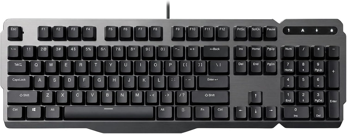 RK952 Wired Mechanical Gaming Keyboard, Full-Size 104 Keys, Aluminum Plate
