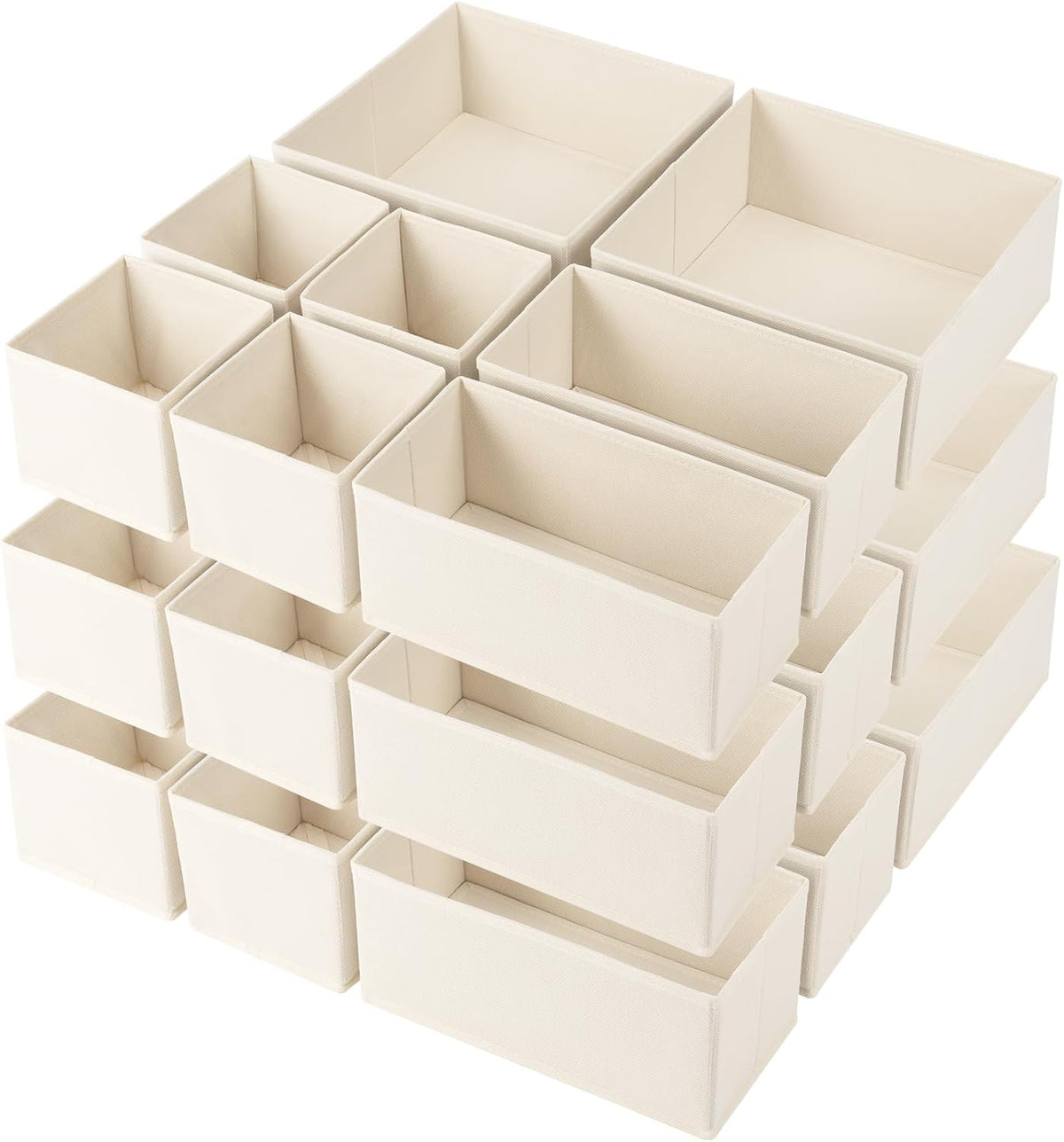 Criusia Drawer Organizer Clothes, 24 Pack Underwear Drawer Organizers, Foldab...