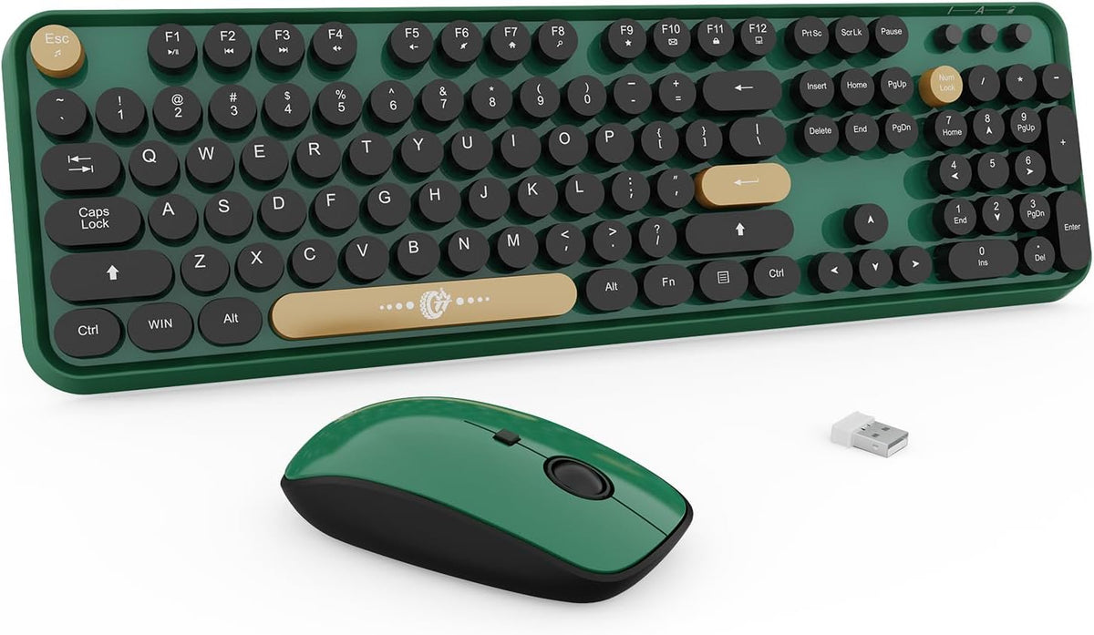 FD Wireless Keyboard and Mouse | Cute Colorful Keyboard and Mouse with 2.4GHz...