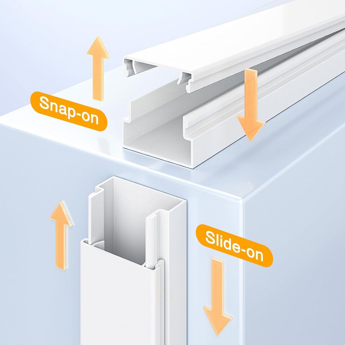 Delamu Cord Hider, 315in Wire Covers for 2-3 Cords on Wall, Premium Cable Hid...