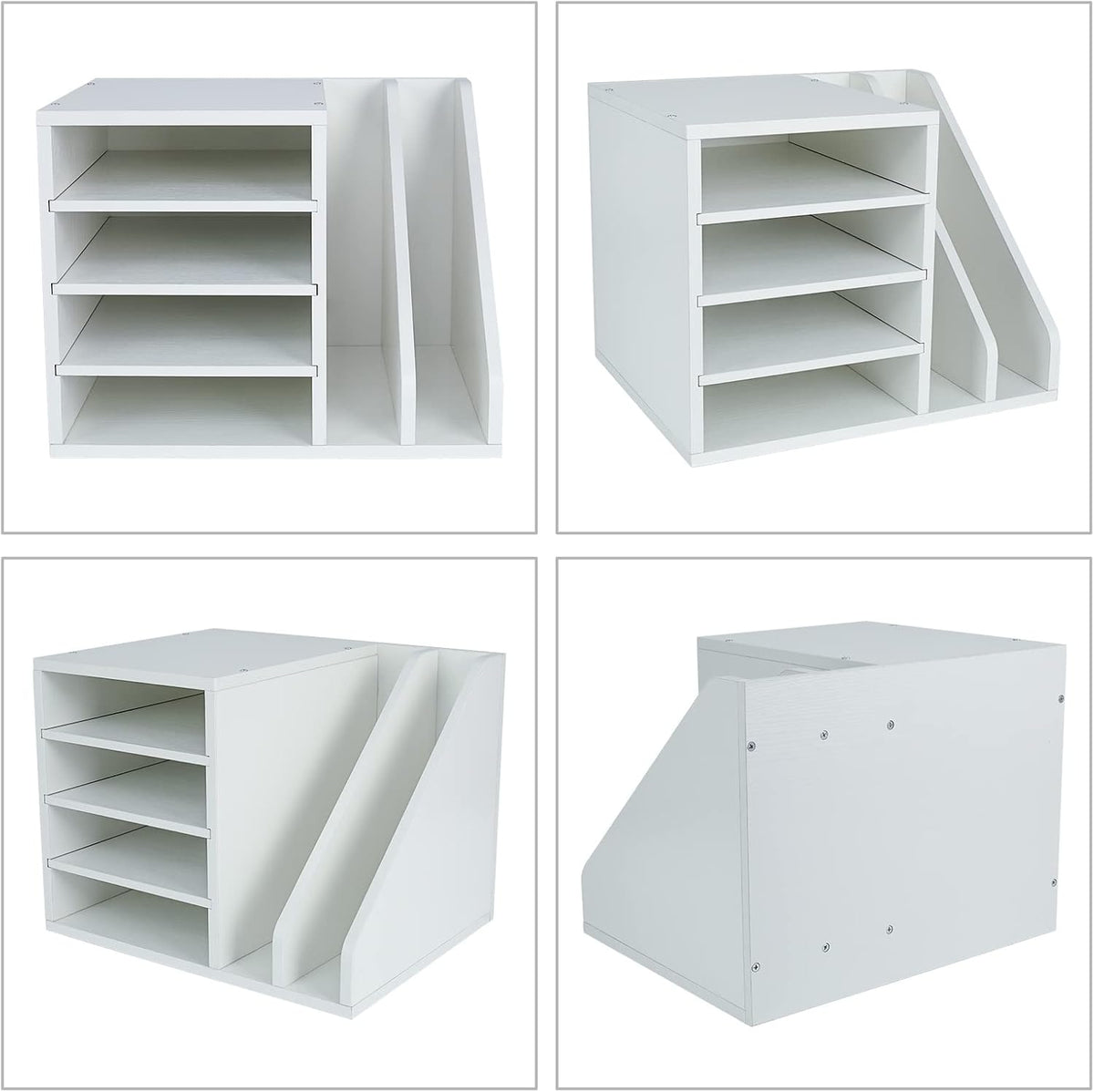 PAG-Mass Wood Desktop File Holder Organizer Mail Sorter for File Folders, Mai...