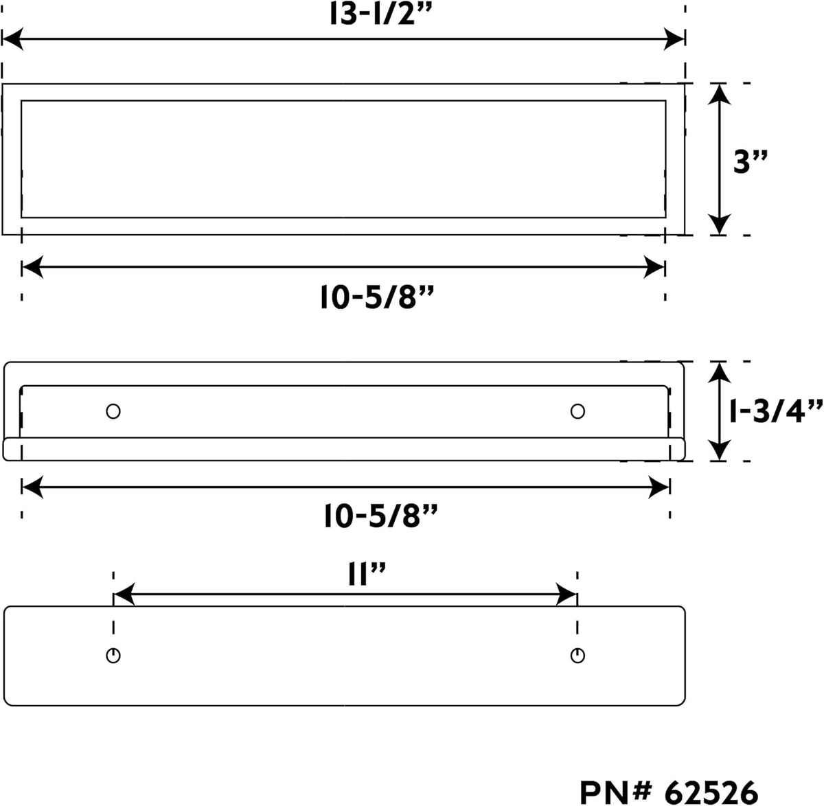 Whitecap 62526 Teak Stow-Rack, Brown