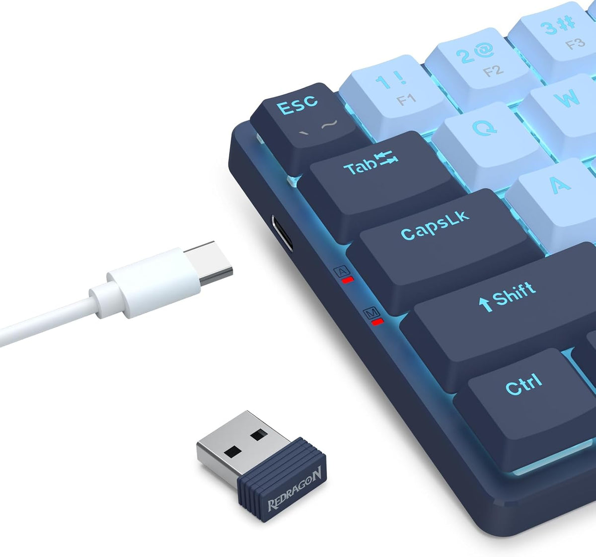 Redragon BS8773 Wireless Keyboard and Mouse Combo, 78 Keys 2.4Ghz Wireless Lo...