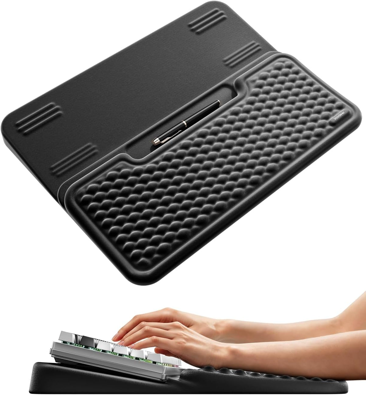 Vaydeer Extra Large Keyboard Stand with Wrist Rest, Ergonomic Wrist Support