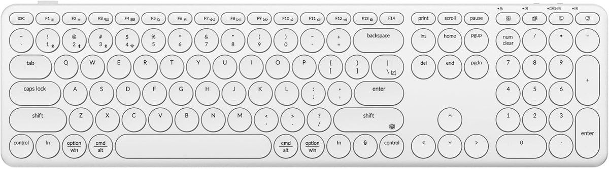 Keychron B5 Pro Ultra-Slim Full-Size Wireless Keyboard, 112-Key Layout with N...