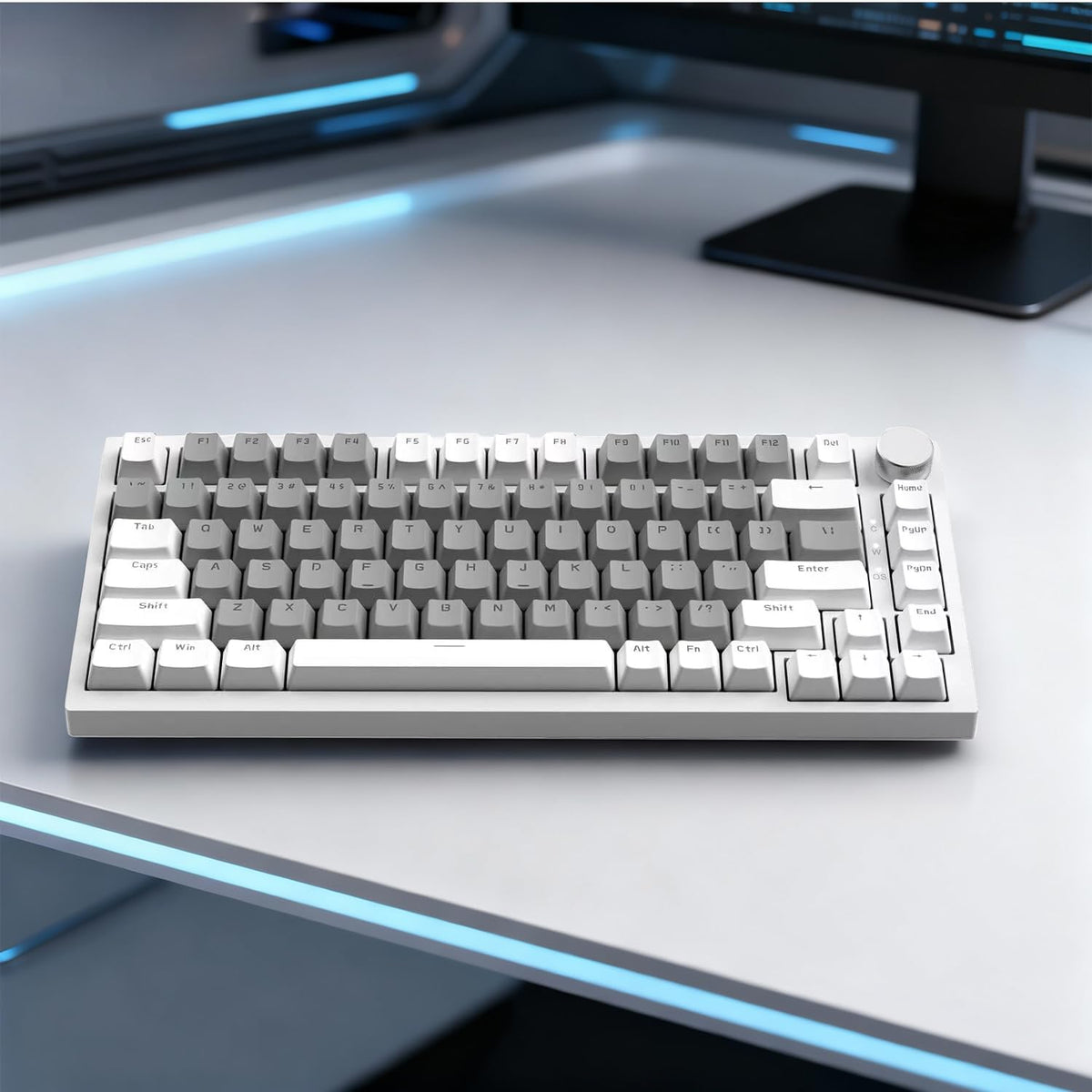 AJAZZ AK820 Wired 75% Mechanical Keyboard, HP-Style Tactile, Hot-Swappable