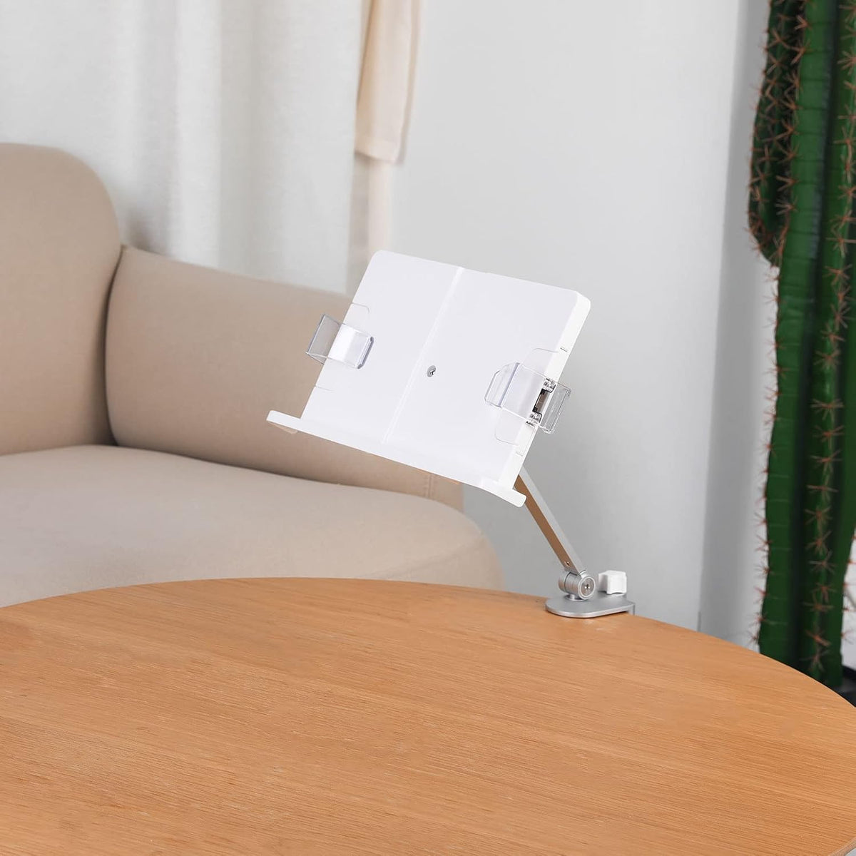 PATIKIL Book Stand for Reading, Metal Reading Rest Book Holder with Page Clip...