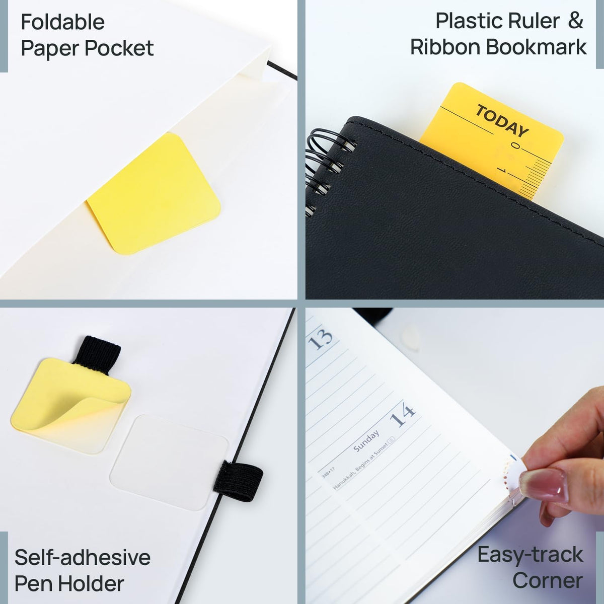 POPRUN 2027 Planner, 8.5'' x 10.5'', Weekly and Monthly Daily...