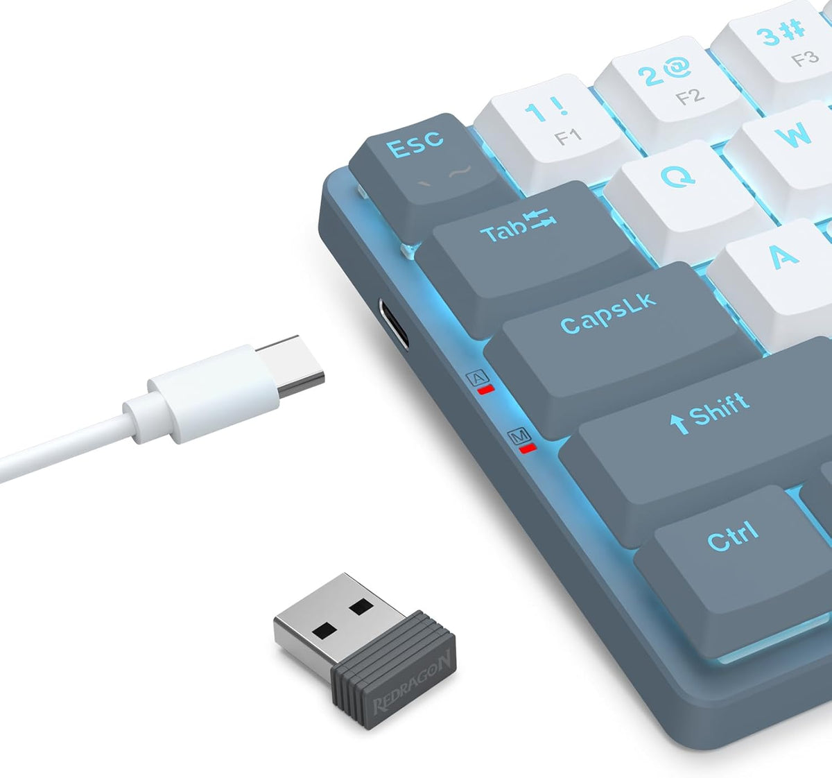 Redragon BS8773 Wireless Keyboard and Mouse Combo, 78 Keys 2.4Ghz Wireless Lo...
