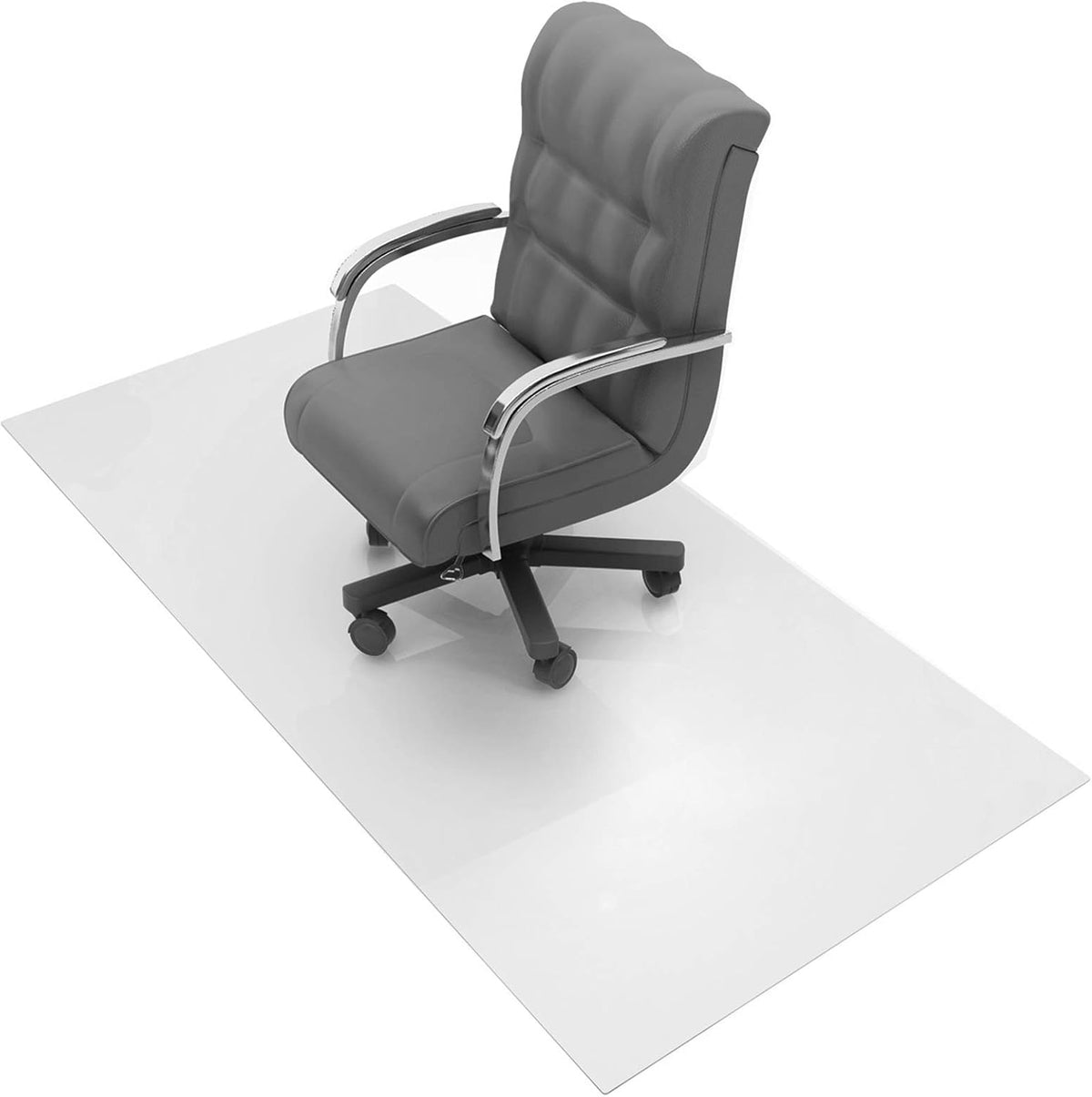 FloorTex 1115015023ER Floor Protection Chairmat, XXL, 60-Inch x60-Inch, Clear
