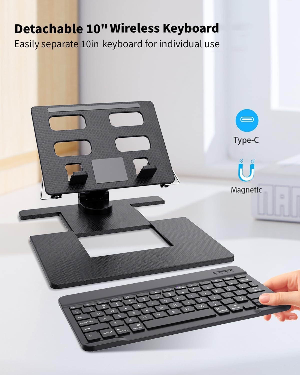Desk Stand & Bluetooth Keyboard for Galaxy Z Fold 8 Ultra/Z Fold 8/7/6/5
