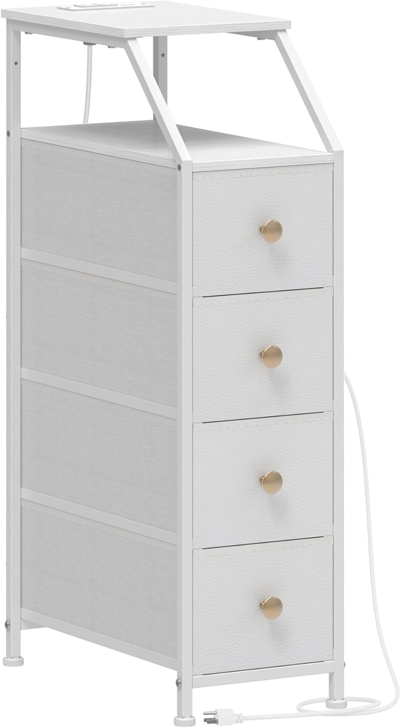 Tohomeor Narrow Dresser Tall Skinny Storage Tower Vertical Slim Chest of Draw...