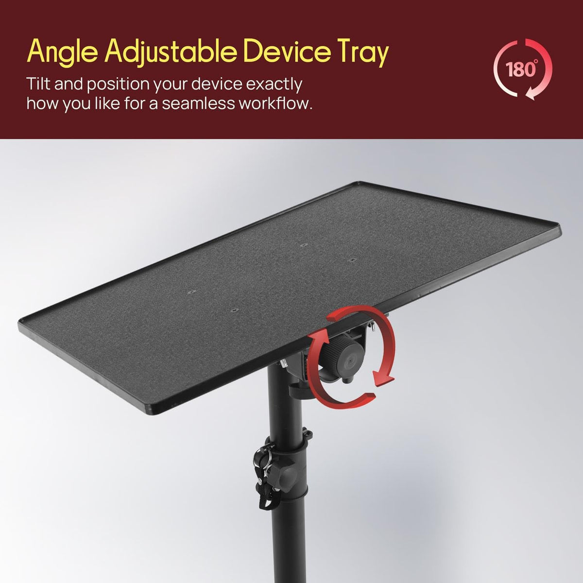 PYLE Laptop & Projector Stand, Tripod Stand With Adjustable Height 28&quo...