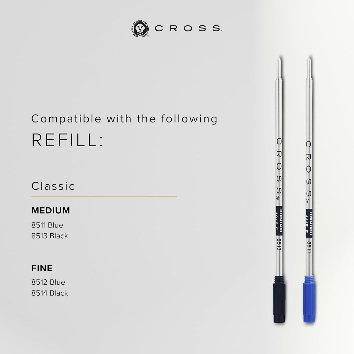 Cross Calais Ballpoint Pen, Matte Black, Medium Point, Black Ink