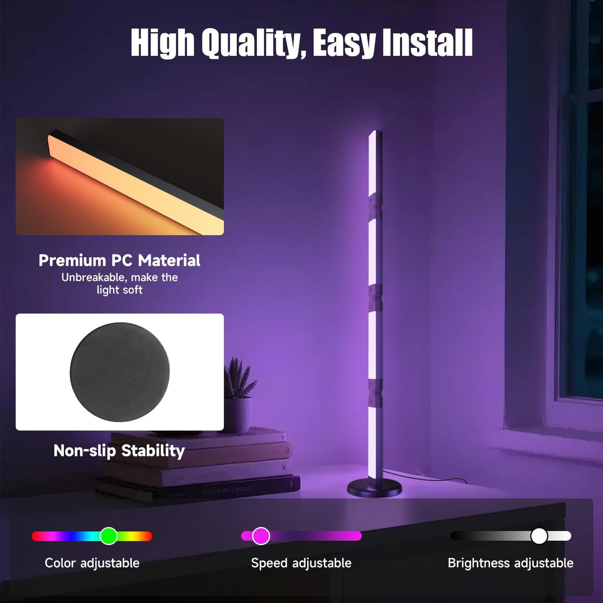 Led Desk Lamp with Atmosphere Lighting, Smart RGB LED Desk Lamp