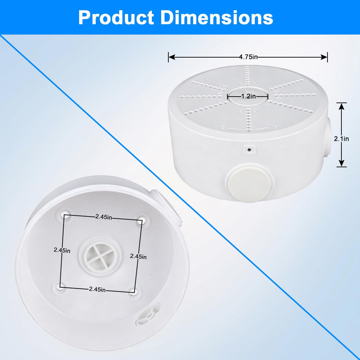 2026 New Security Camera Junction Box, Wall/Ceiling Mount for Indoor/Outdoor ...