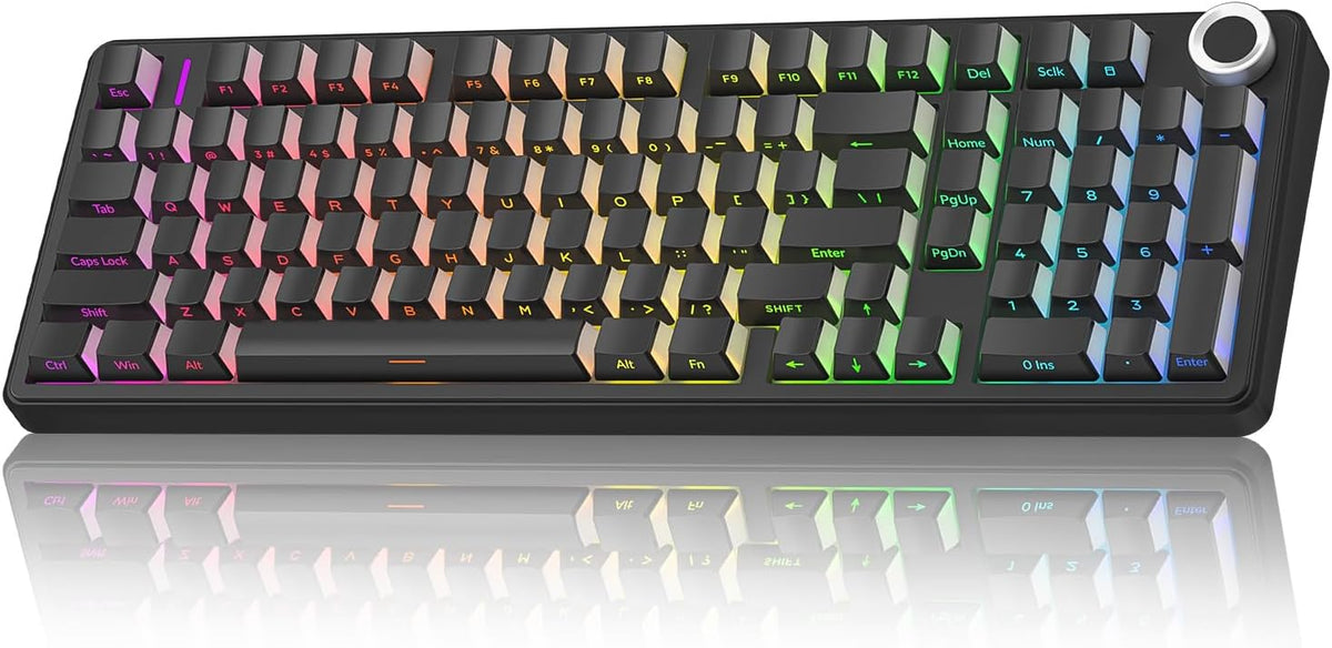 AULA F99 Pro Wireless Mechanical Keyboard-Silent Version,BT5.0/2.4GHz/USB-C H...
