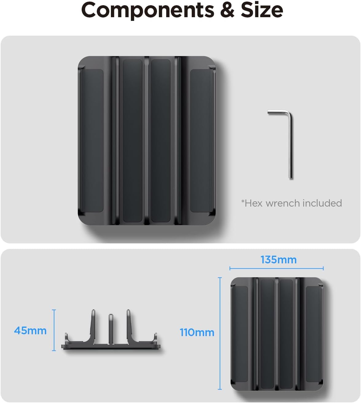 Spigen Vertical Laptop Stand Holder for Desk