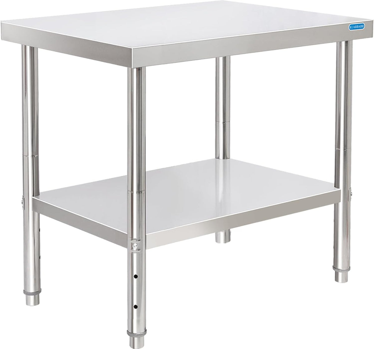 KUARBARR Stainless Steel Table for Prep & Work with Undershelf 24 x 30 In...