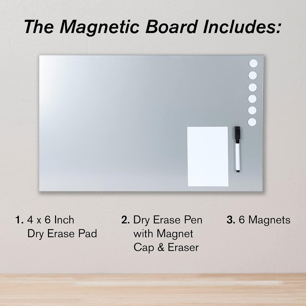 MMF Industries STEELMASTER Magnetic Bulletin Board - 24 x 14 Inches - Silver ...