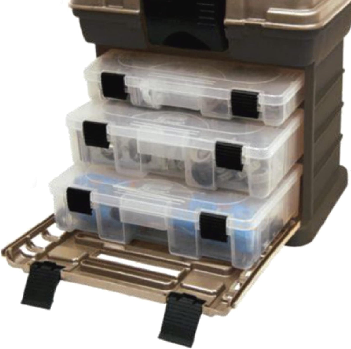 Plano Molding 1363 Stow N Go Toolbox, Graphite Gray and Sandstone