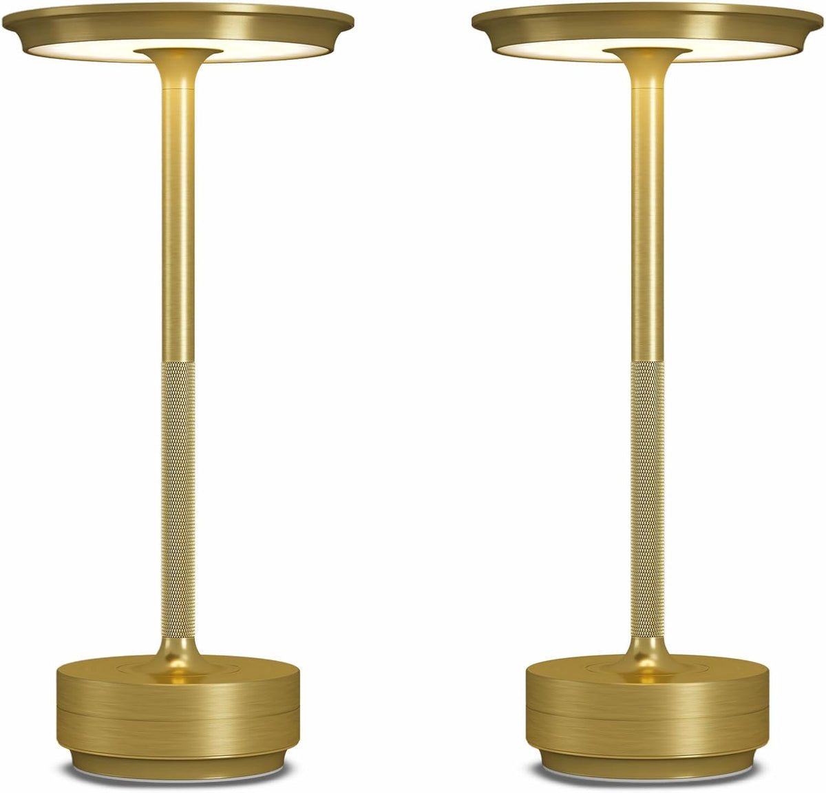 2 Pack Cordless Table Lamps Rechargeable, 5000mAh LED Table Light