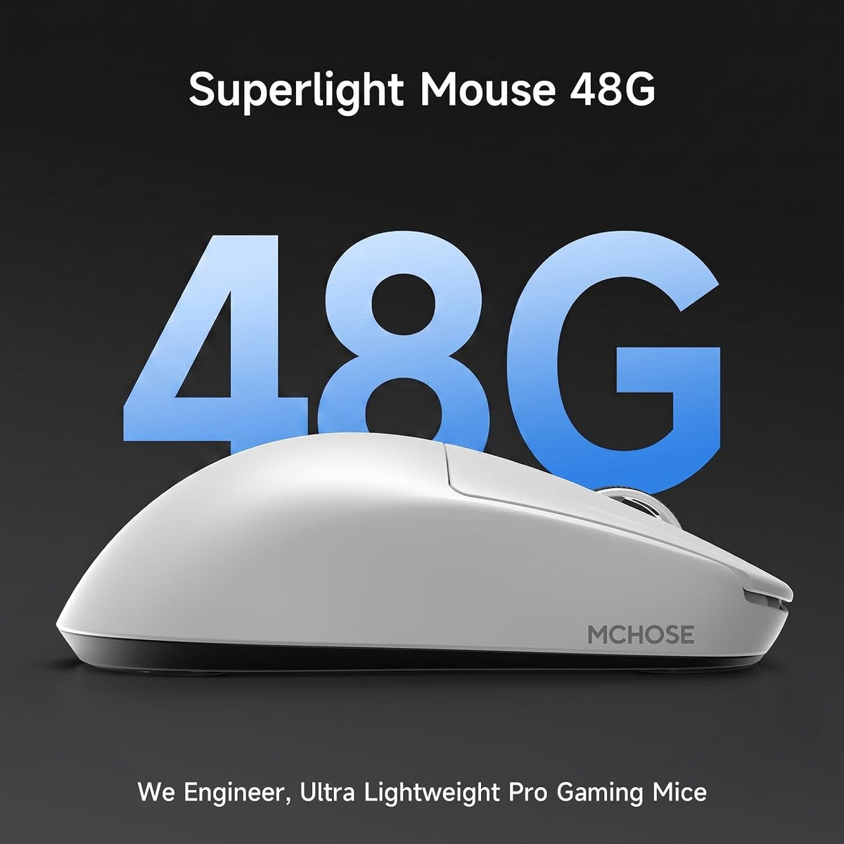 MCHOSE L7 Ultra+ Wireless Gaming Mouse, Ergonomic Mouse Lightweight 48g