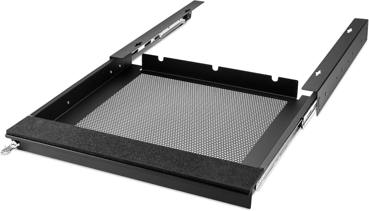 Penn Elcom Under Desk Laptop Drawer, Lockable, for 17” Laptops - Premium Slid...