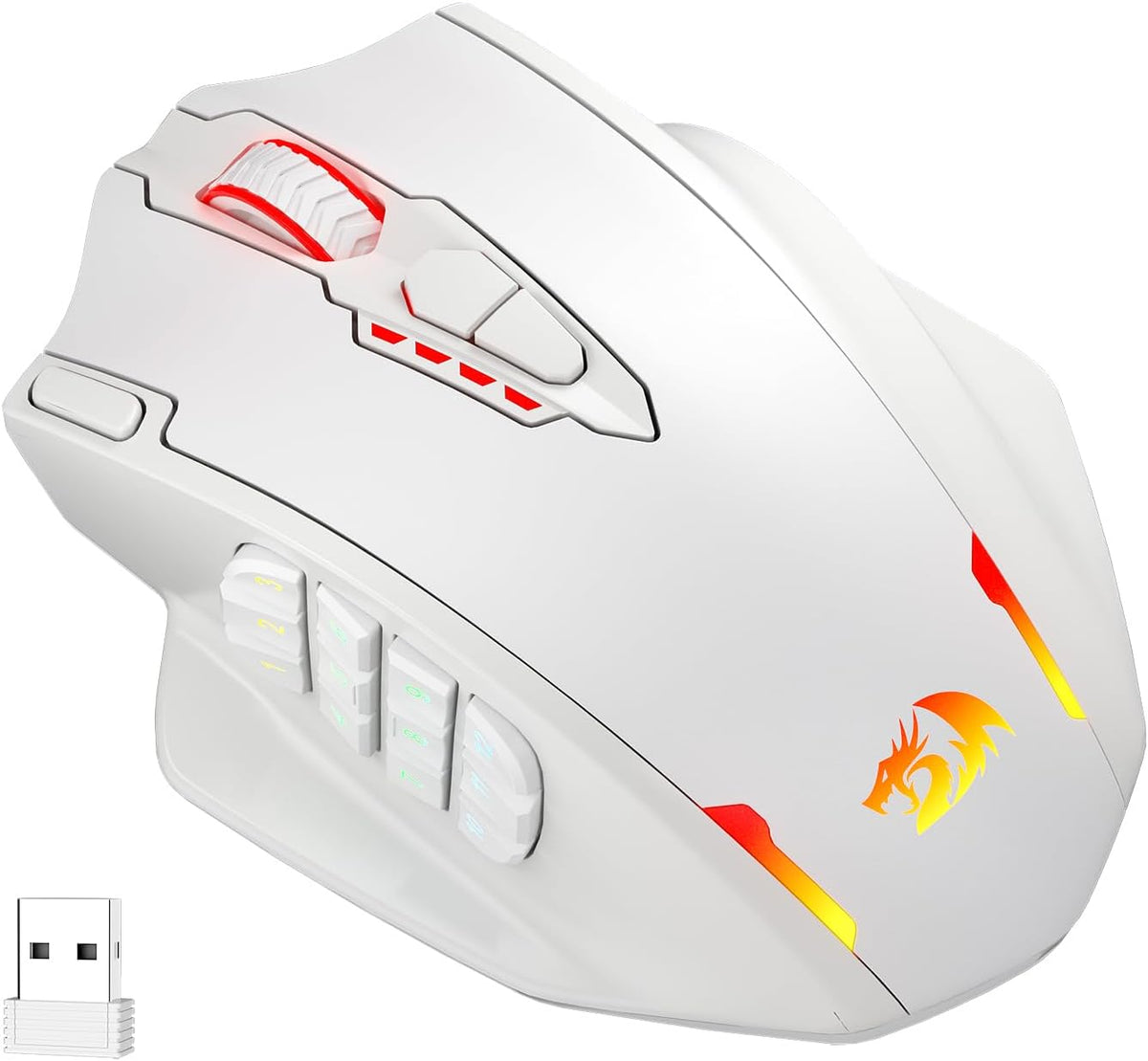 Redragon M913 Wireless RGB MMO Gaming Mouse 16000 DPI Remapping Keys