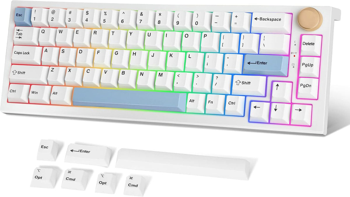 FANTECH Maxfit67 RGB 65% Gaming Keyboard - Hot Swap Kailh White Switch