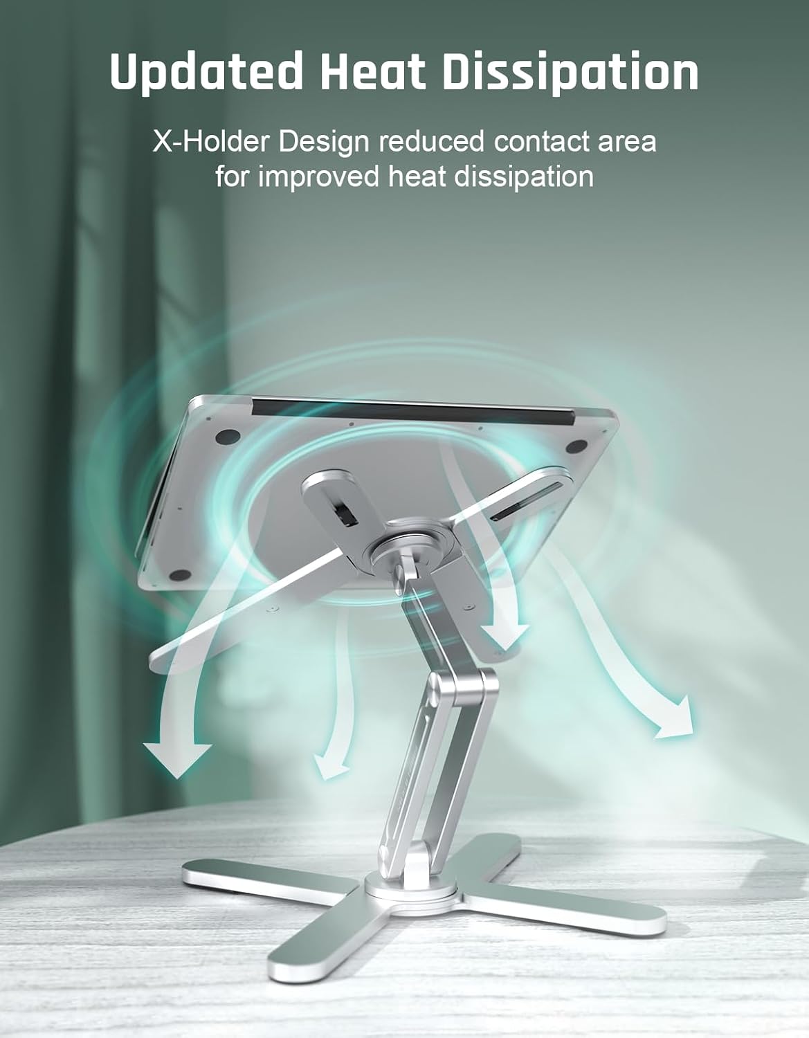 N86 Laptop Stand for Desk, 360° Rotating Adjustable Laptop Stand