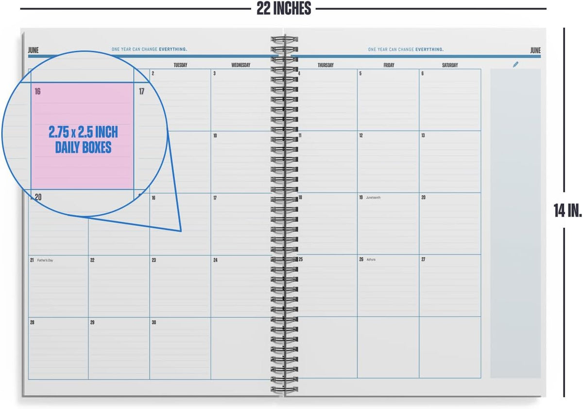 Academic Year Monthly Planner 2026–2027 – Mobile Desktop Calendar –– Fold-Out...