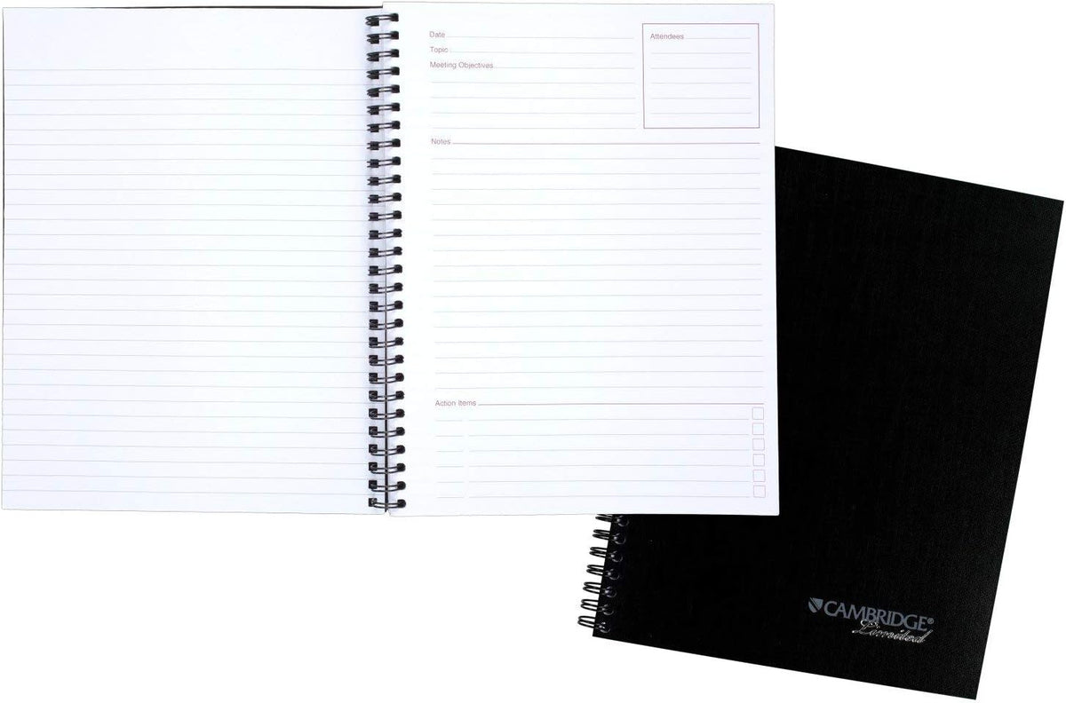 Cambridge Limited Notebook, 9-1/2” x 7-1/4”, 80 Sheet Business/Meeting Notebo...