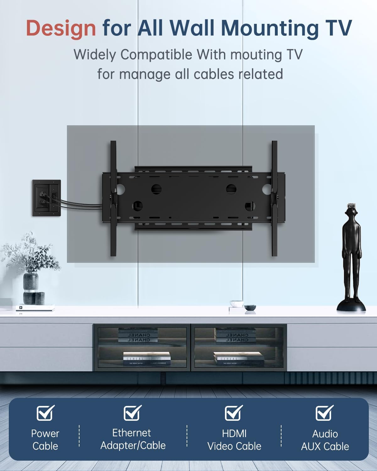 ELECPOW in Wall Cable Management Kit, Hide TV Power Cables & Low Voltage ...